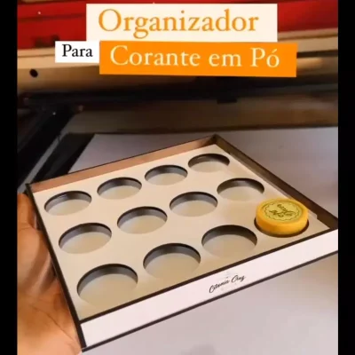 Organizador de Corante em Pó